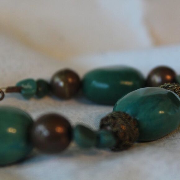 Natural Turquoise and Copper 8" Bracelet NWOT - Picture 6 of 7